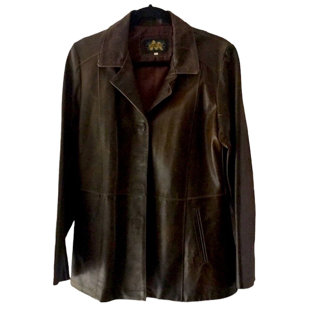 Mitici Anni 60 vintage brown leather jacket